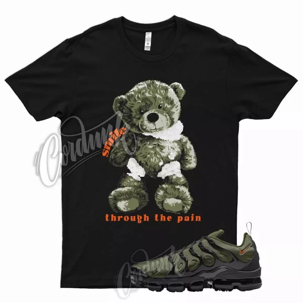 SMILE T Shirt for N VaporMax Plus Olive Green Orange Sequoia Cactus Jack 6 Jezsport.com