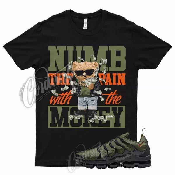 NUMB T Shirt for N VaporMax Plus Olive Green Orange Sequoia Cactus Jack 6 Jezsport.com