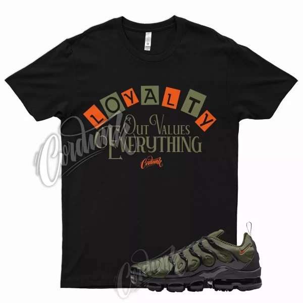 LOYALTY T Shirt for N VaporMax Plus Olive Green Orange Sequoia Cactus Jack 6 Jezsport.com