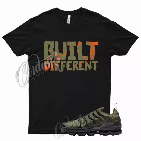 BUILT T Shirt for N VaporMax Plus Olive Green Orange Sequoia Cactus Jack 6 Jezsport.com