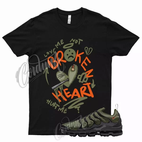 BROKEN T Shirt for N VaporMax Plus Olive Green Orange Sequoia Cactus Jack 6 Jezsport.com