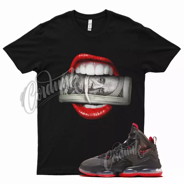 Black ROLL T Shirt for N Lebron 19 Bred Red 2021 Release Gym Varsity Jezsport.com