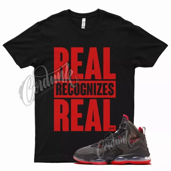 Black RRR T Shirt for N Lebron 19 Bred Red 2021 Release Gym Varsity Jezsport.com