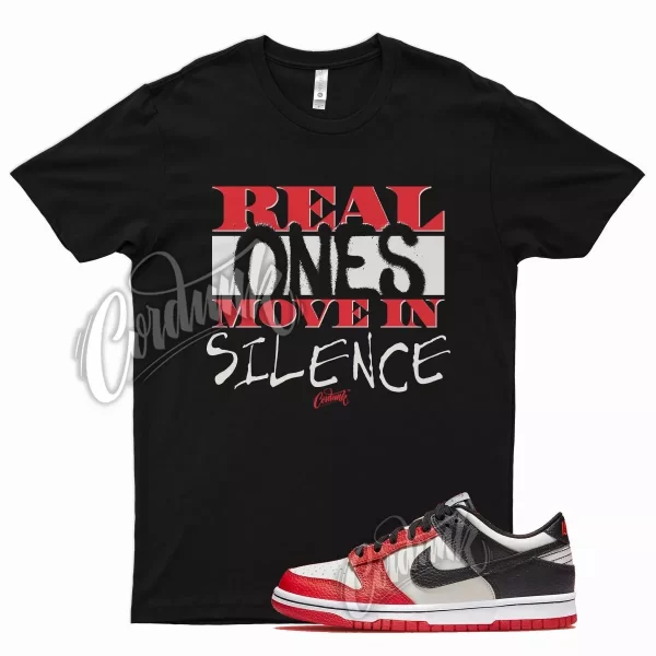 Black REAL T Shirt for N Dunk Low EMB Diamond Anniversary Chile Red Sail Jezsport.com