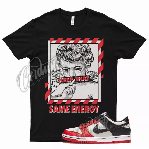 Black ENERGY T Shirt for N Dunk Low EMB Diamond Anniversary Chile Red Sail Jezsport.com