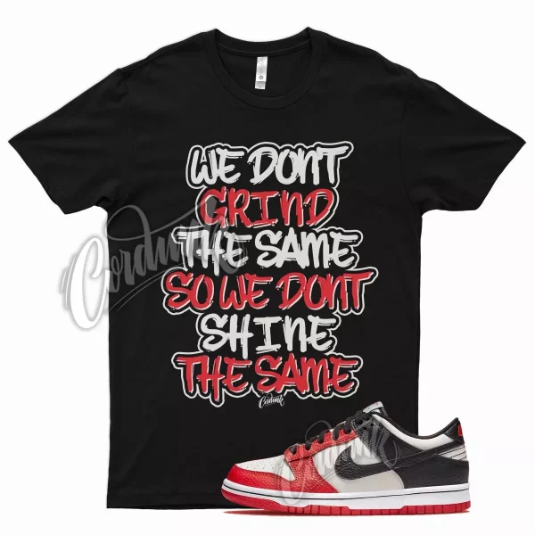 Black GRIND T Shirt for N Dunk Low EMB Diamond Anniversary Chile Red Sail Jezsport.com