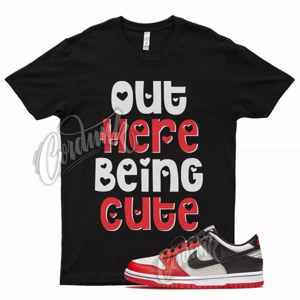 Black CUTE T Shirt for N Dunk Low EMB Diamond Anniversary Chile Red Sail Gym Jezsport.com