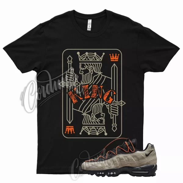 KING T Shirt for N Air Max 95 Khaki Black Total Orange British 6 Desert Ore Jezsport.com