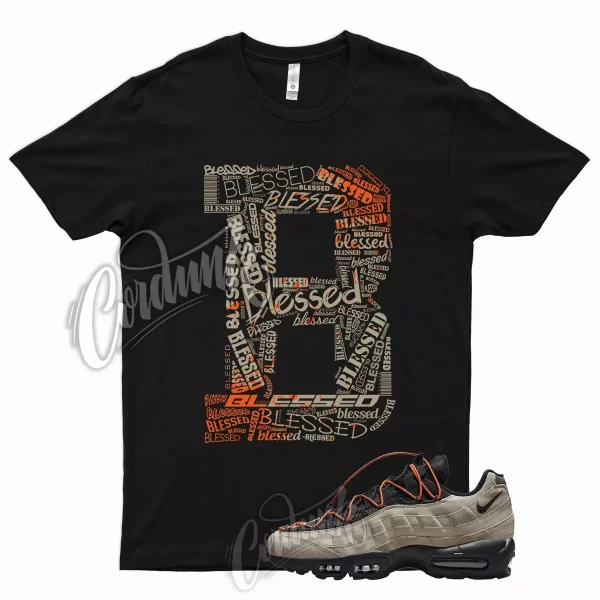 BLESS T Shirt for N Air Max 95 Khaki Black Total Orange British 6 Desert Ore Jezsport.com