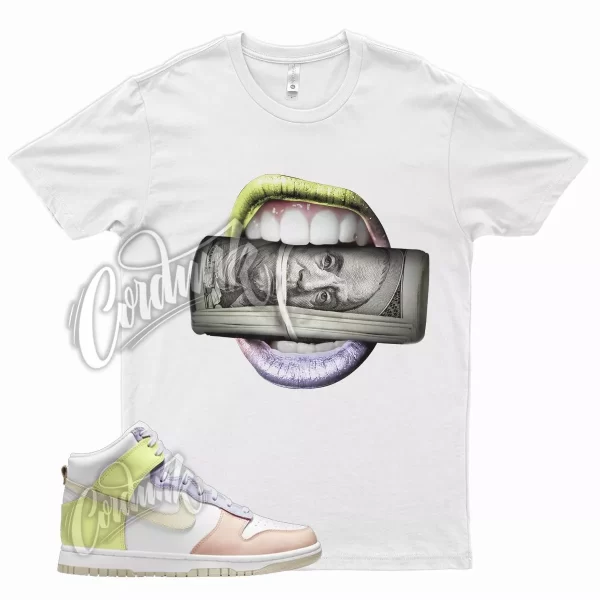 White ROLL T Shirt for N Dunk Lemon Twist Lavender Pink Crimson Cashmere Jezsport.com