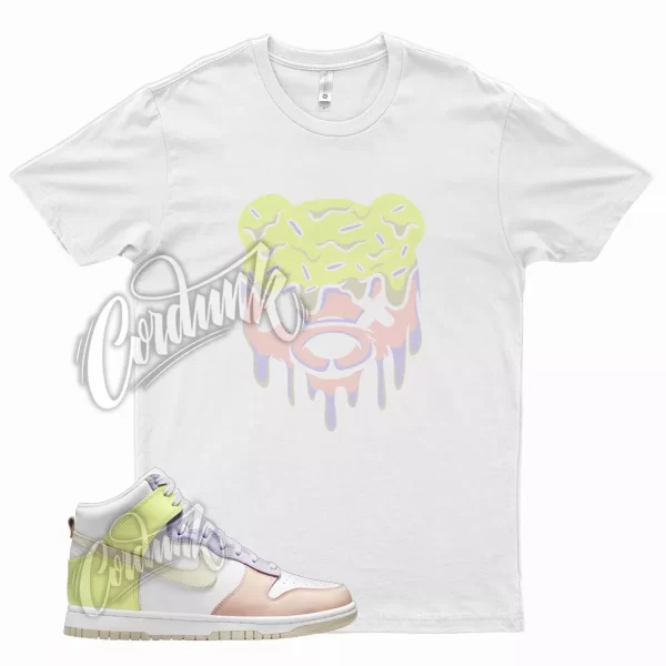 White DRIPPY T Shirt for N Dunk Lemon Twist Lavender Pink Crimson Cashmere Jezsport.com