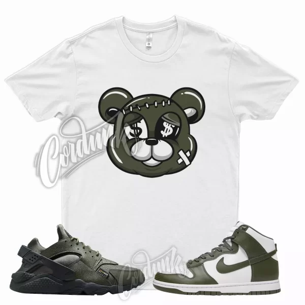 White STITCH T Shirt for N Dunk High Cargo Khaki Huarache Cordura Force 1 90 Jezsport.com