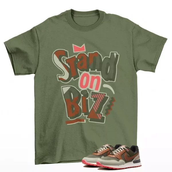 Strictly Biz Sneaker Shirt Olive to Match Air Pegasus 89 Golf FQ8316-300 Jezsport.com