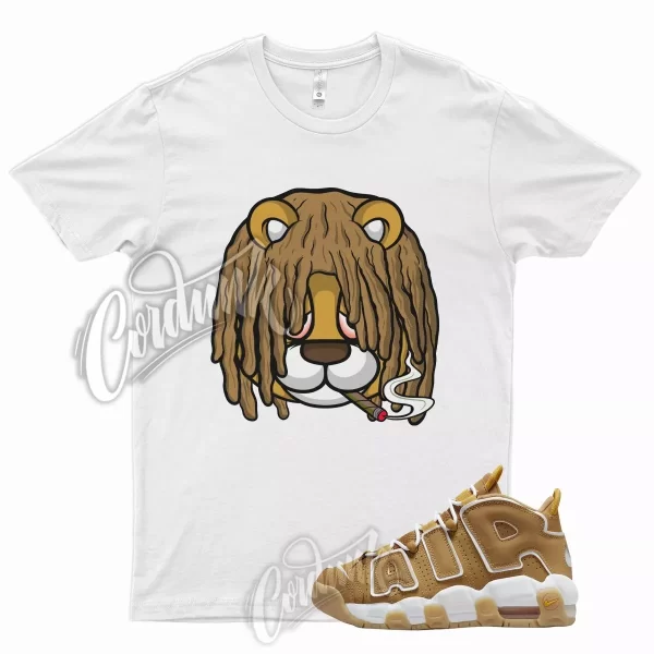 White DREAD T Shirt for N Air More Uptempo Wheat Gold Harvest 6 13 Flux 700 Jezsport.com