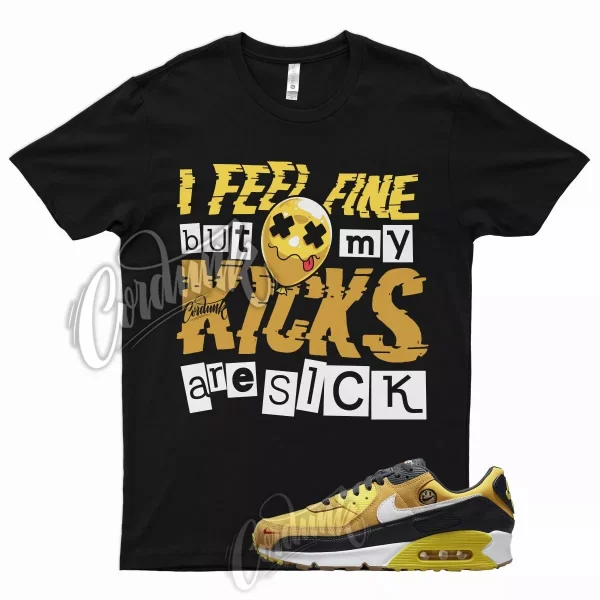 SICK 2 Shirt for J1 Air Max 90 Go The Extra Smile Yellow Maize Flux Pollen 700 Jezsport.com