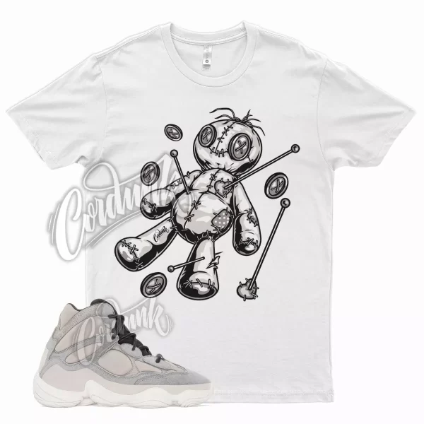 White VOODOO T Shirt for YZ 500 High Mist Stone Grey 350 380 700 Jezsport.com