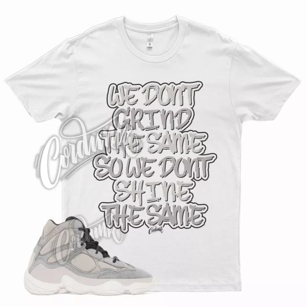 White GRIND T Shirt for YZ 500 High Mist Stone Grey 350 380 700 Jezsport.com