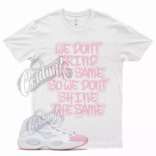 White GRIND T Shirt for Question Mid Pink Toe Jezsport.com