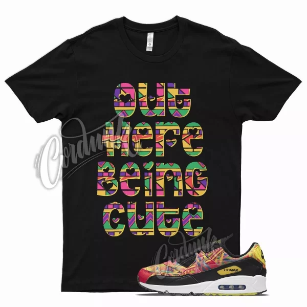 Black CUTE T Shirt for N Air Max 90 Familia Multi Yellow Latin America Jezsport.com