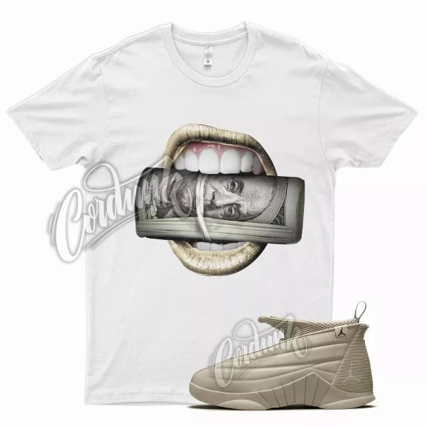 White ROLL T Shirt for Air J1 15 Billie Eilish Light Tan Jezsport.com