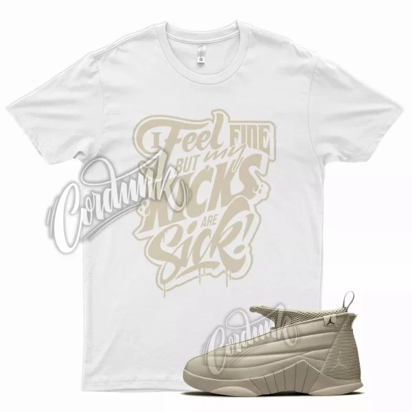 White SICK T Shirt for Air J1 15 Billie Eilish Light Tan Jezsport.com