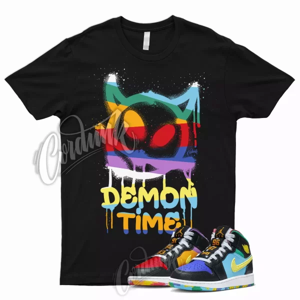 DTIME T Shirt for 1 Mid GS Six Championships University Red Ultramarine Yellow Jezsport.com