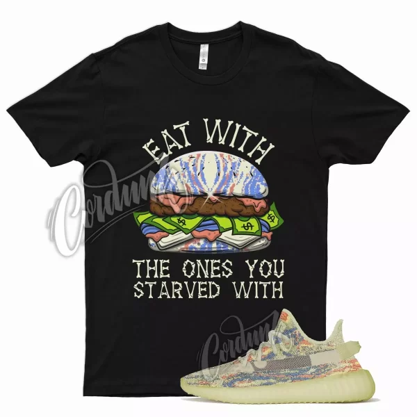 Black EAT T Shirt for YZ Boost 350 V2 MX OAT Yellow Butter Orange Blue 700 Jezsport.com