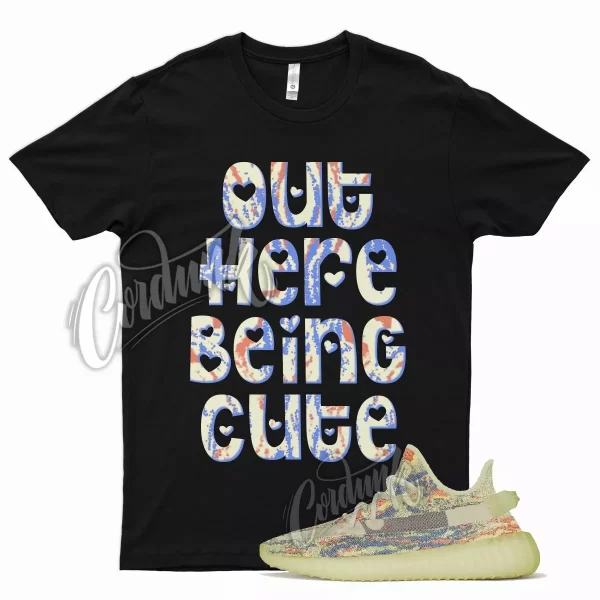 Black CUTE T Shirt for YZ Boost 350 V2 MX OAT Yellow Butter Orange Blue 700 Jezsport.com