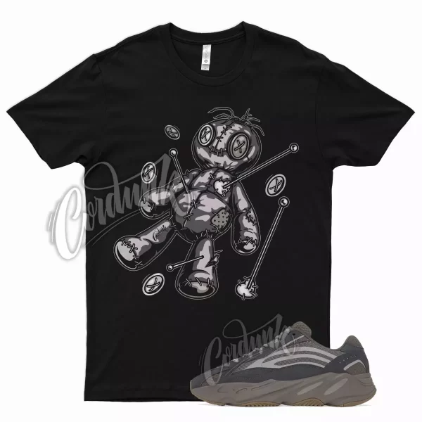 Black VOODOO T Shirt for YZ Boost 700 V2 Mauve 350 380 500 Jezsport.com