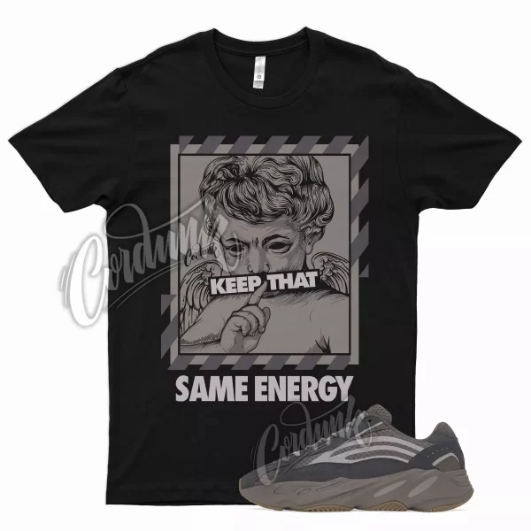 Black ENERGY T Shirt for YZ Boost 700 V2 Mauve 350 380 500 Jezsport.com