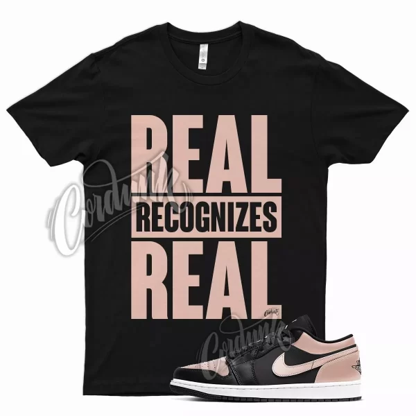 Black RRR T Shirt for Air J1 1 Low Arctic Orange Crimson Tint White Jezsport.com