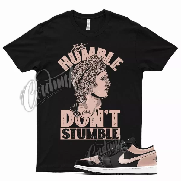 Black HUMBLE V2 Shirt for Air J1 1 Low Arctic Orange Crimson Tint White Jezsport.com