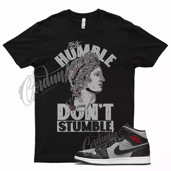 Black HUMBLE V2 Shirt for Air J1 1 Mid Particle Grey White Gym Red Smoke OG Jezsport.com