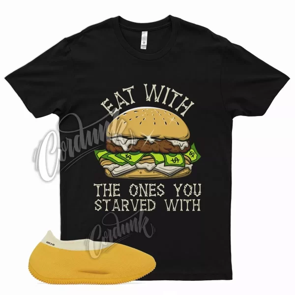 Black EAT T Shirt for YZ Knit Runner Sulfur YZY KNIT RNR Yellow Pollen Gold Jezsport.com