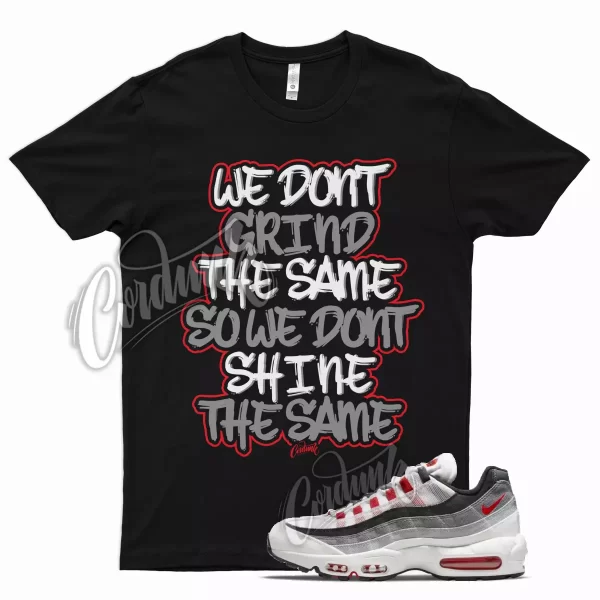 Black GRIND T Shirt for Air Max 95 Smoke Grey Red White 1 Jezsport.com