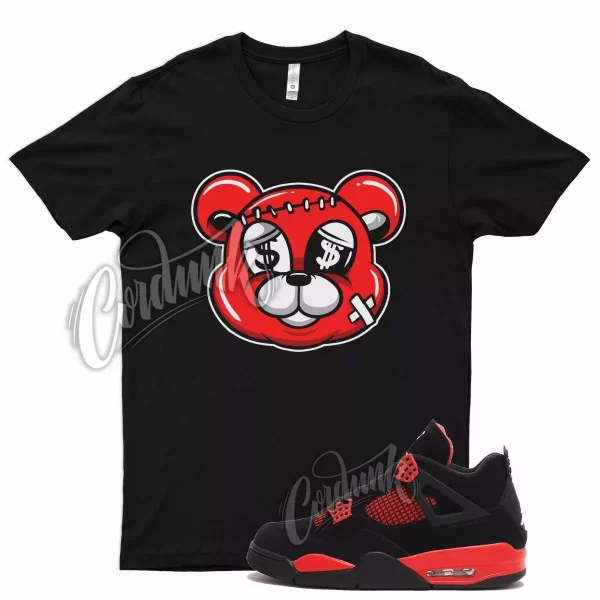 Black STITCH T Shirt for Air J1 4 Red Thunder Gym Varsity Iconic 1 14 Jezsport.com