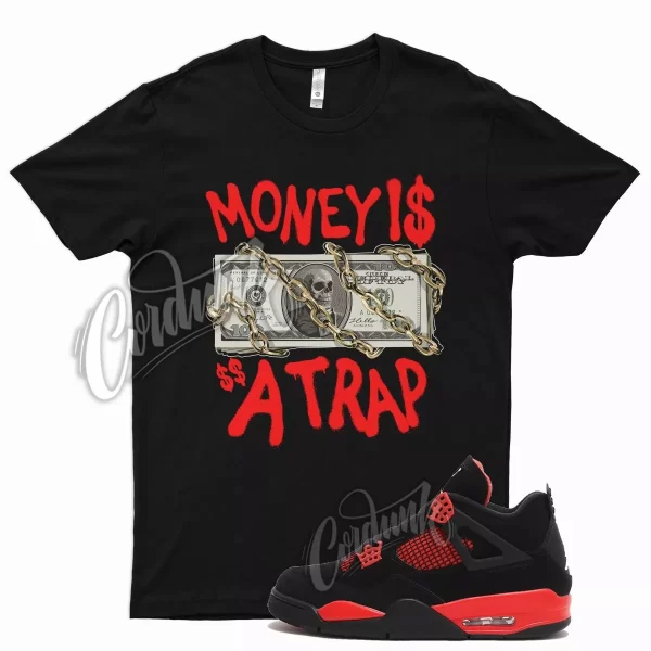 Black TRAP T Shirt for Air J1 4 Red Thunder Gym Varsity Iconic 1 14 Jezsport.com