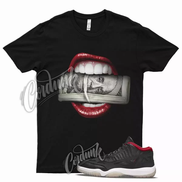 Black ROLL T Shirt for Air J1 11 Low Bred IE True Red Gym Varsity 1 Jezsport.com