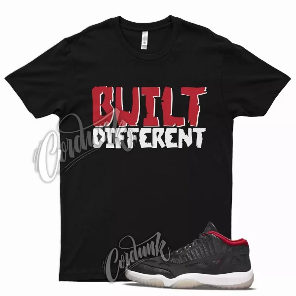 Black BUILT Shirt for Air J1 11 Low Bred IE True Red Gym Varsity 1 Jezsport.com