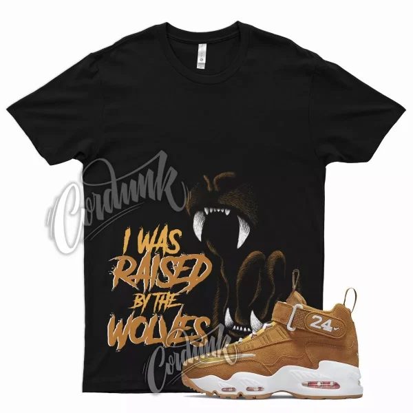 Black WOLVES Shirt for N Air Griffey Max 1 Wheat Golden Harvest Elemental 6 7 Jezsport.com