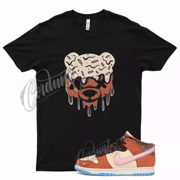 Black DRIPPY T Shirt for Social N Dunk Chocolate Milk Mocha Pink Coconut Jezsport.com