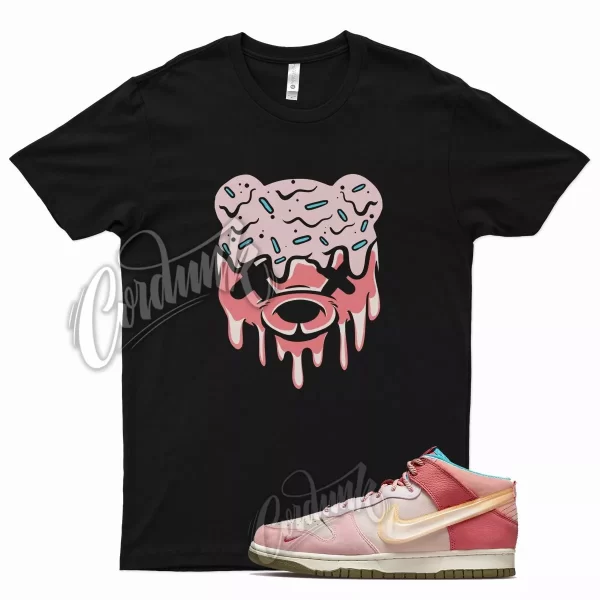 Black DRIPPY T Shirt for Social N Dunk Strawberry Milk Soft Pink Coconut Pink Jezsport.com