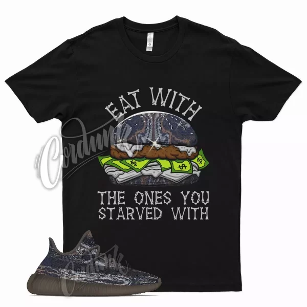 Black EAT T Shirt for YZ Boost 350 V2 MX Rock 380 500 700 Stone Jezsport.com