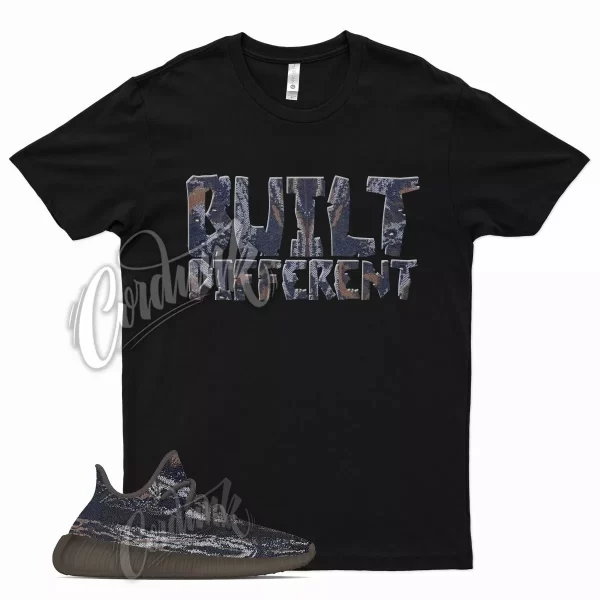 Black BUILT T Shirt for YZ Boost 350 V2 MX Rock 380 500 700 Stone Jezsport.com