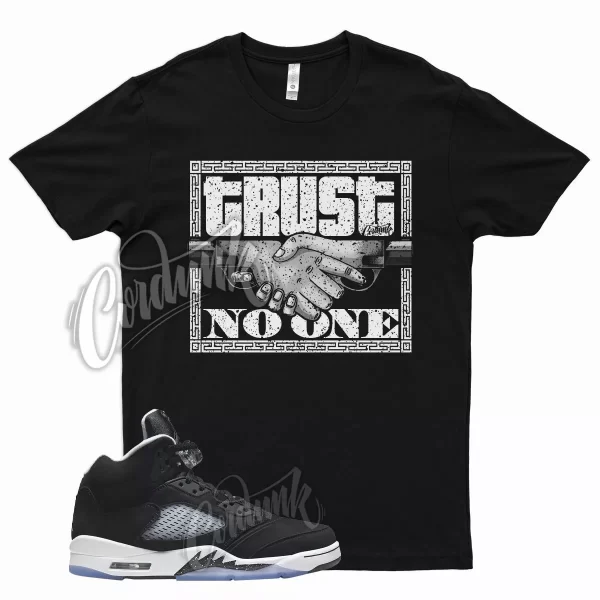 Black TRUST V2 Shirt for J1 5 Oreo Pure White Cool Grey Moonlight Atlanta Jezsport.com