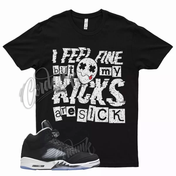 Black SICK V2 Shirt for J1 5 Oreo Pure White Cool Grey Moonlight Atlanta Jezsport.com