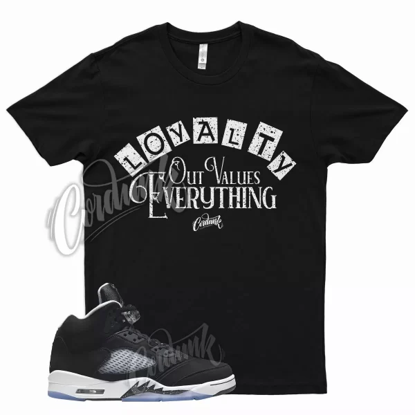 Black LOYALTY Shirt for J1 5 Oreo Pure White Cool Grey Moonlight Atlanta Jezsport.com