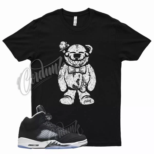 Black BEAR Shirt for J1 5 Oreo Pure White Cool Grey Moonlight Atlanta Jezsport.com