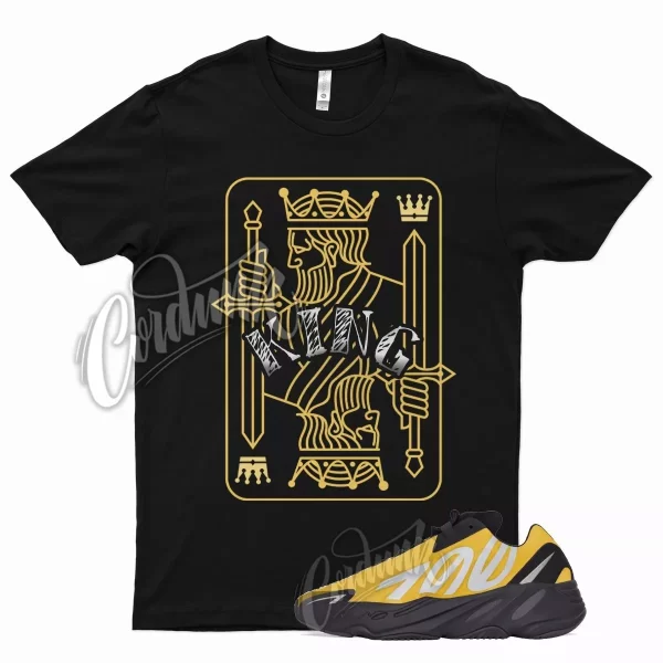 Black KING T Shirt for YZ 700 MNVN Honey Flux Yellow Metallic Silver 350 Jezsport.com