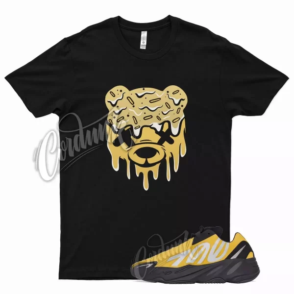 Black DRIPPY T Shirt for YZ 700 MNVN Honey Flux Yellow Metallic Silver 350 Jezsport.com